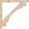 Ekena Millwork Merced Arts & Crafts Smooth Bracket, Douglas Fir, 3 1/2"W x 48"D x 48"H BKT04X48X48MRC03SDF - alternate 4